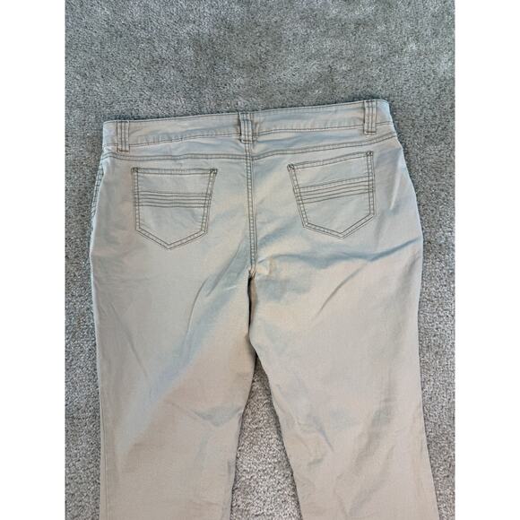 ANA A New Approach Womens Jeans Size 16 Beige Khaki Brown Skinny Stretch D768 - Picture 5 of 13